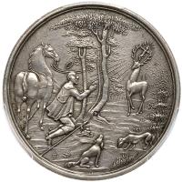 Austria. Silver Hunting Medal, 1723 PCGS AU53