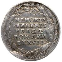 Austria-Habsburg. Silver Funeral Jeton (Medal), 1577 PCGS XF - 2