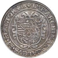 German States: Saxony. 1/2 Taler, 1572 NGC EF45 - 2