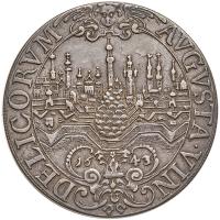 German States: Augsburg. Box Taler, 1643 VF to XF - 2