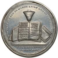 German States: Nuremberg. Reformation, tin or white metal box medal, 1817 XF - 2