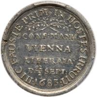 German States: Saxony. The Liberation of Vienna from the Turks, Silver Medal, 1683 - 2