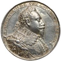 Sweden. Cast Silver Medal, 1627 XF Details
