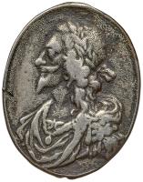 Great Britain. Charles I & Henrietta Maria Royalist Cast Silver Badge, ND (c.1648)