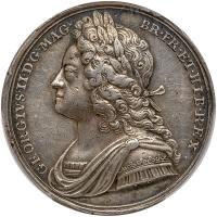 Great Britain. Coronation Silver Medal, 1727 PCGS Specimen
