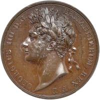 Great Britain. Coronation Bronze Medal, 1821 PCGS Specimen 63