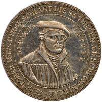 German States: Saxe-Wittenberg. Reformation Silver Medal, 1892 PCGS Specimen 62