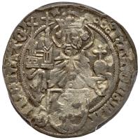 German States: Aachen. Short Cross Groschen, 1421 PCGS XF