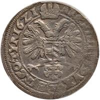 Austria. 60 Kreuzer (1/2 Kipper Taler), 1621-BZ PCGS XF - 2