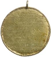 German States: Nuremberg. Gilt Silver Medal, 1671 Choice XF - 2