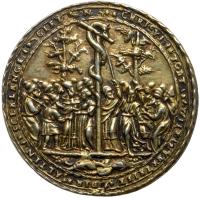 Bohemia. Gilt Silver Cast Medal, 1539 XF