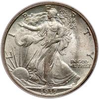 1917 Liberty Walking 50C PCGS MS66