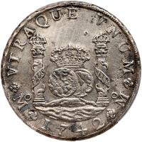 Mexico. 8 Reales, 1742-Mo MF PCGS About Unc