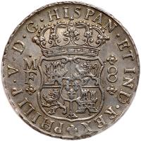 Mexico. 8 Reales, 1742-Mo MF PCGS About Unc - 2