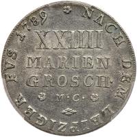 German States: Brunswick-WolfenbÃ¼ttel. 24 Mariengroschen (2/3 Taler), 1789-MC PC - 2
