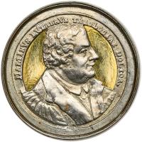German States: Saxony. Reformation Gilt Silver Medal, 1717 AU Details