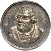 German States: Heilbronn. Reformation Silver Medal, 1817 PCGS Specimen 61