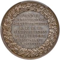 German States: Hamburg. Silver Medal, 1829 PCGS MS61 - 2