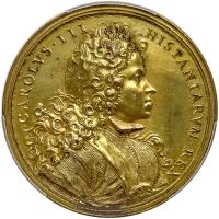 Italy. Gilt Bronze Medal, ND (c.1700) PCGS Specimen