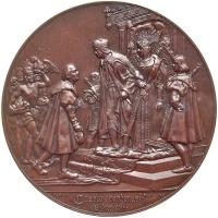 Spain. Bronze Medal, 1892 PCGS Specimen 64