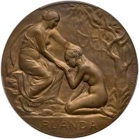 Belgian Congo. Bronze Medal, 1918 PCGS MS64 - 2