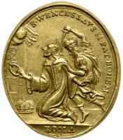 Czechoslovakia. Gilt-Silver Cast Medal, ND (18th C.) XF - 2