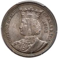 1893 Isabella Quarter Dollar PCGS MS66