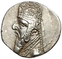 Parthian Kingdom. Mithradates II, c. 121-91 BC. Silver Drachm (4.08g) XF