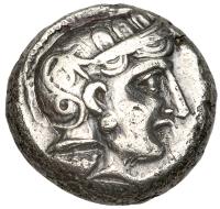 Bactria. Early Period, 295-285 BC. Silver Drachm (3.87g) VF