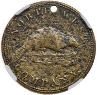 Canada. Northwest Company brass Token 1820 NGC VF - 2