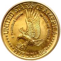 1986-W Statue of Liberty $5 Gold PCGS MS69 - 2