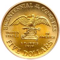 1989-W Congress Bicentennial $5 Gold PCGS MS69 - 2