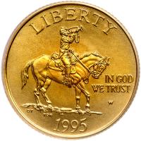 1995-W Civil War Batlefield $5 Gold PCGS MS69