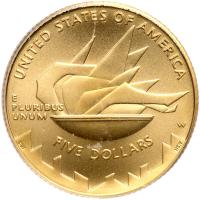 2002-W Salt Lake City Olympic Games $5 Gold - 2