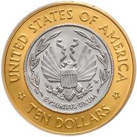 2000-W Library of Congress Bicentennial Bimetallic $10 - 2