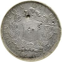 Chile. "S.S. Central America" 50 Centavos 1855-So - 2