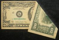 Striking $20 Printed Fold Error