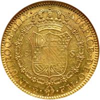 Mexico. 8 Escudos, 1793-Mo FM NGC AU58 - 2