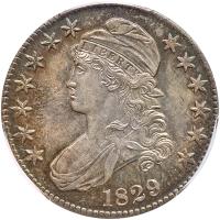 1829 Bust Half Dollar PCGS MS65