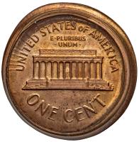 Worldwide. MINT ERROR. 1981 Lincoln Cent Two Piece Bonded Capped Die Set - 2