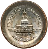 Worldwide. MINT ERROR. 1976-D Bicentennial Half Dollar. Reverse Cap Die Cupped-M - 2
