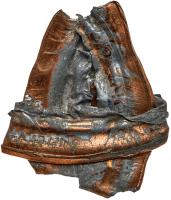 United States (ND) 5 Lincoln Cents Crimped (Bonded) Foldover NGC MS-63 Red - 2