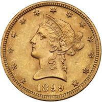 1899 $10 Liberty PCGS MS62