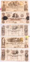 Lot of 5 Better Georgia Obsolete Bank Notes
