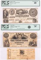 3-piece lot of scarcer Georgia Obsolete Notes