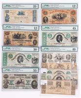 11-piece lot of Virginia Obsolete Notes