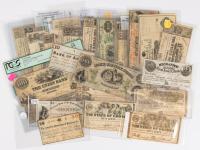 42-piece Collection of Georgia Bank Notes and Scripts