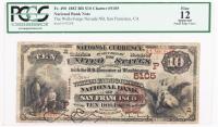 1882, $10 National Bank Note. Second Charter Period