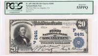 1902, $20 National Bank Note. Third Charter Period. Charter 2491