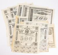 A Dozen Various Confederate States of America Loan Bonds
